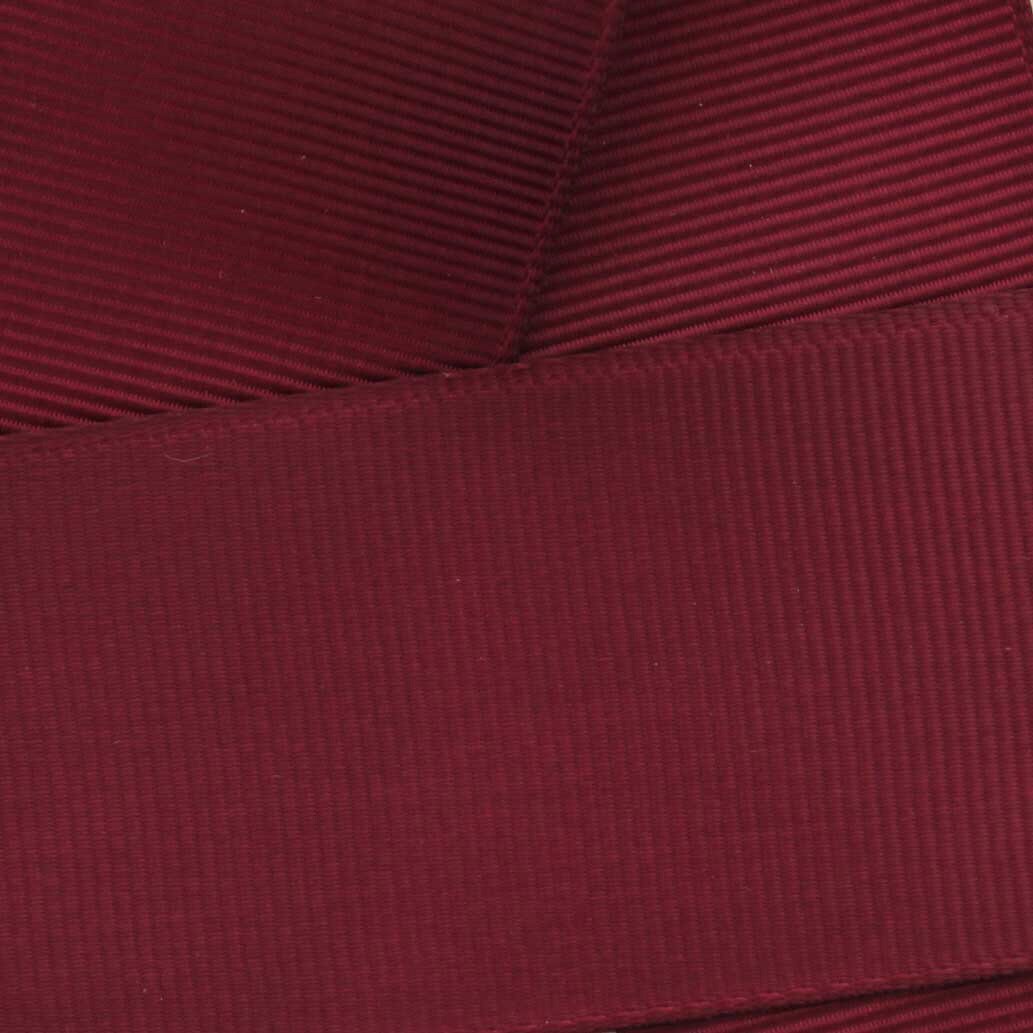 3&#x22; Grosgrain Ribbon Solid 789 Maroon 25yd