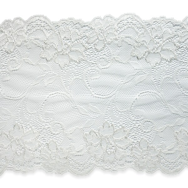 10 yards of Annabel 7 1/2&#x22; Stretchable Polyester Chantilly Lace Trim