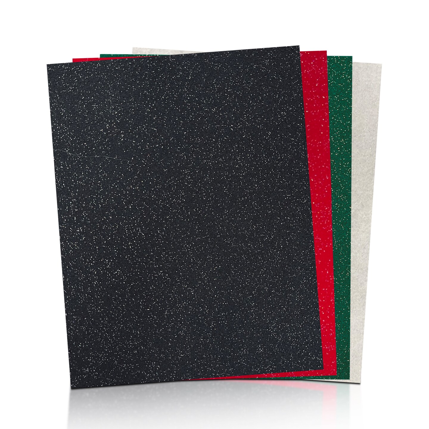 FabricLA | 9x12 inches Glitter Acrylic Felt Fabric Sheets | 1.6mm Thick