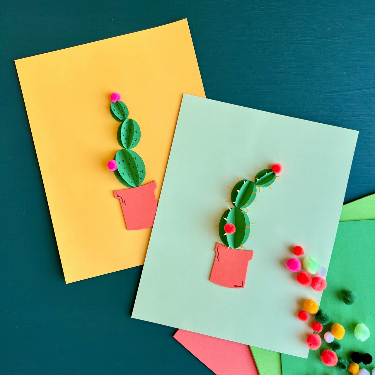 Kids Club 3D Paper Cactus Art Classes Michaels Kids club 3d paper cactus art classes michaels