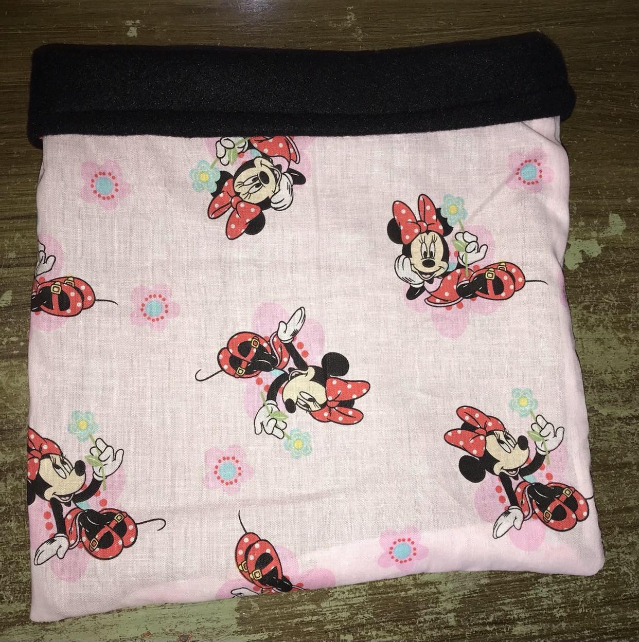 product name is Minnie Mouse:  Hedgehog Guinea Ferret Rat Sugar Glider Snuggle Bag sleeping Bag Bonding Bag