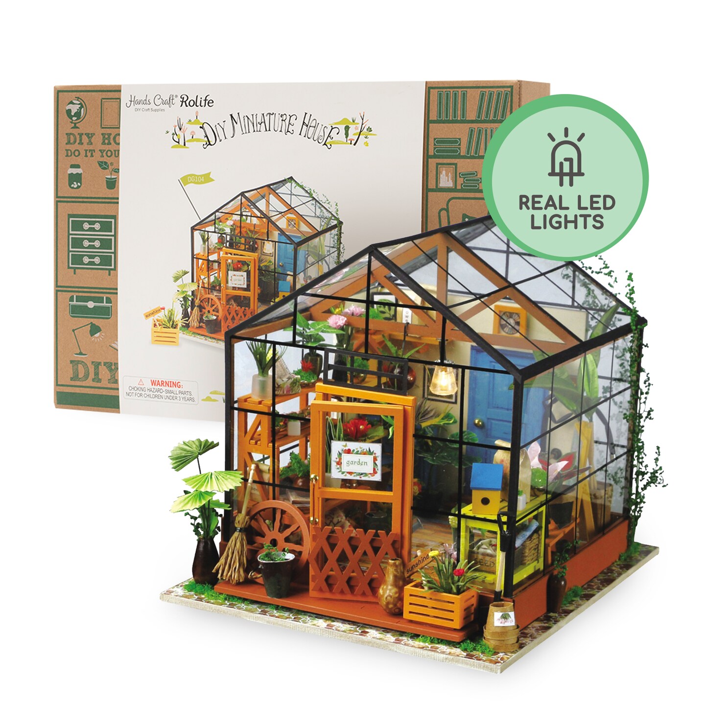 DIY Dollhouse Miniature House Kit | Cathy&#x27;s Flower House