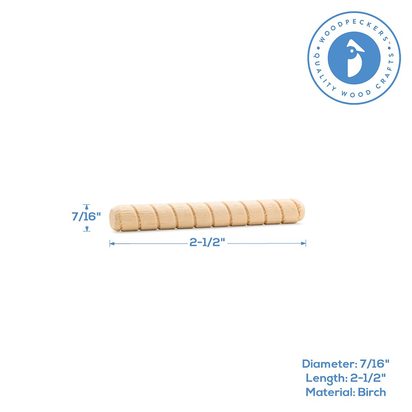 Wood Dowel Pins, Multiple Sizes, for Furniture & Crafts|Woodpeckers