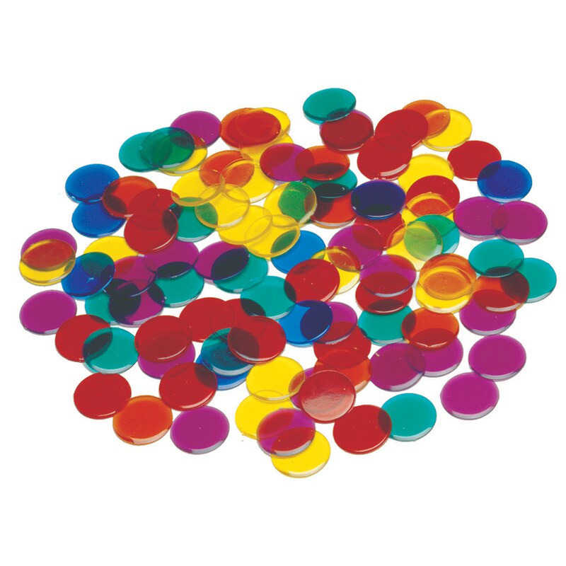 Transparent Counters - .75&#x22; - Set of 1,000