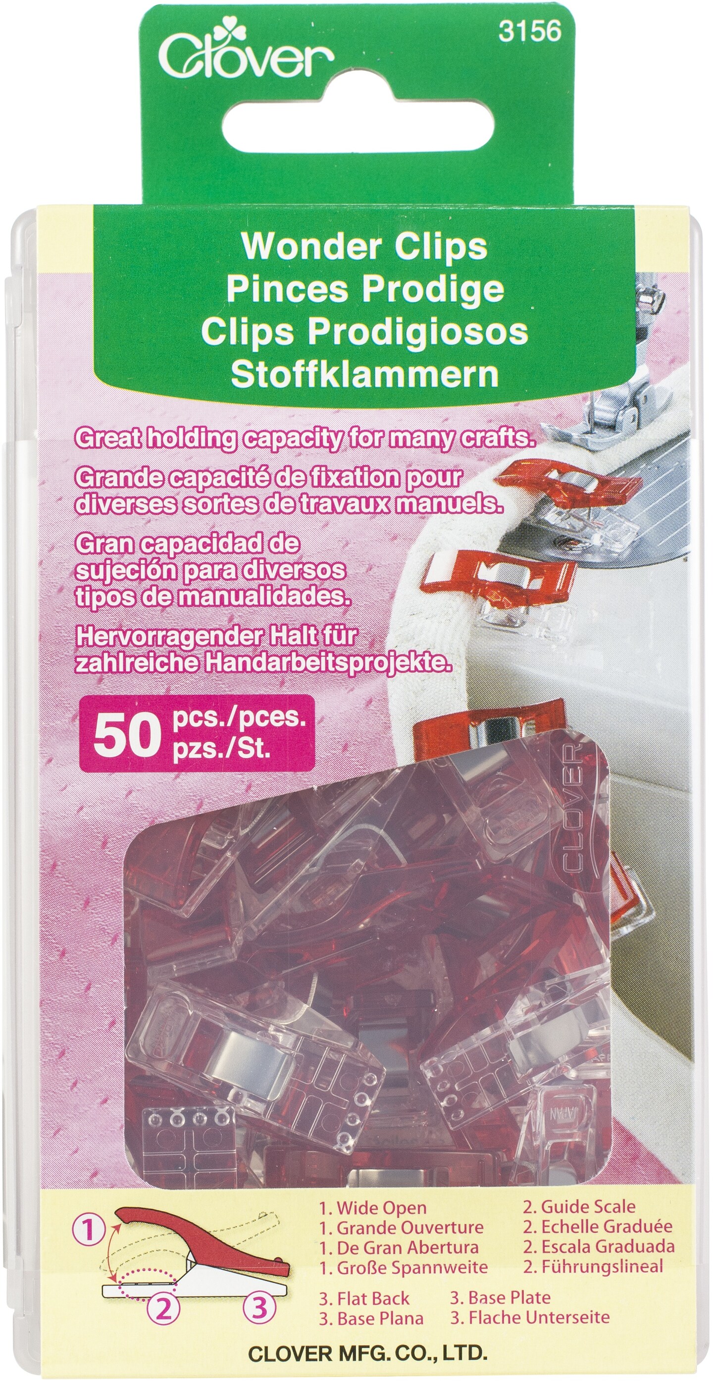 Clover Wonder Clips-50/Pkg