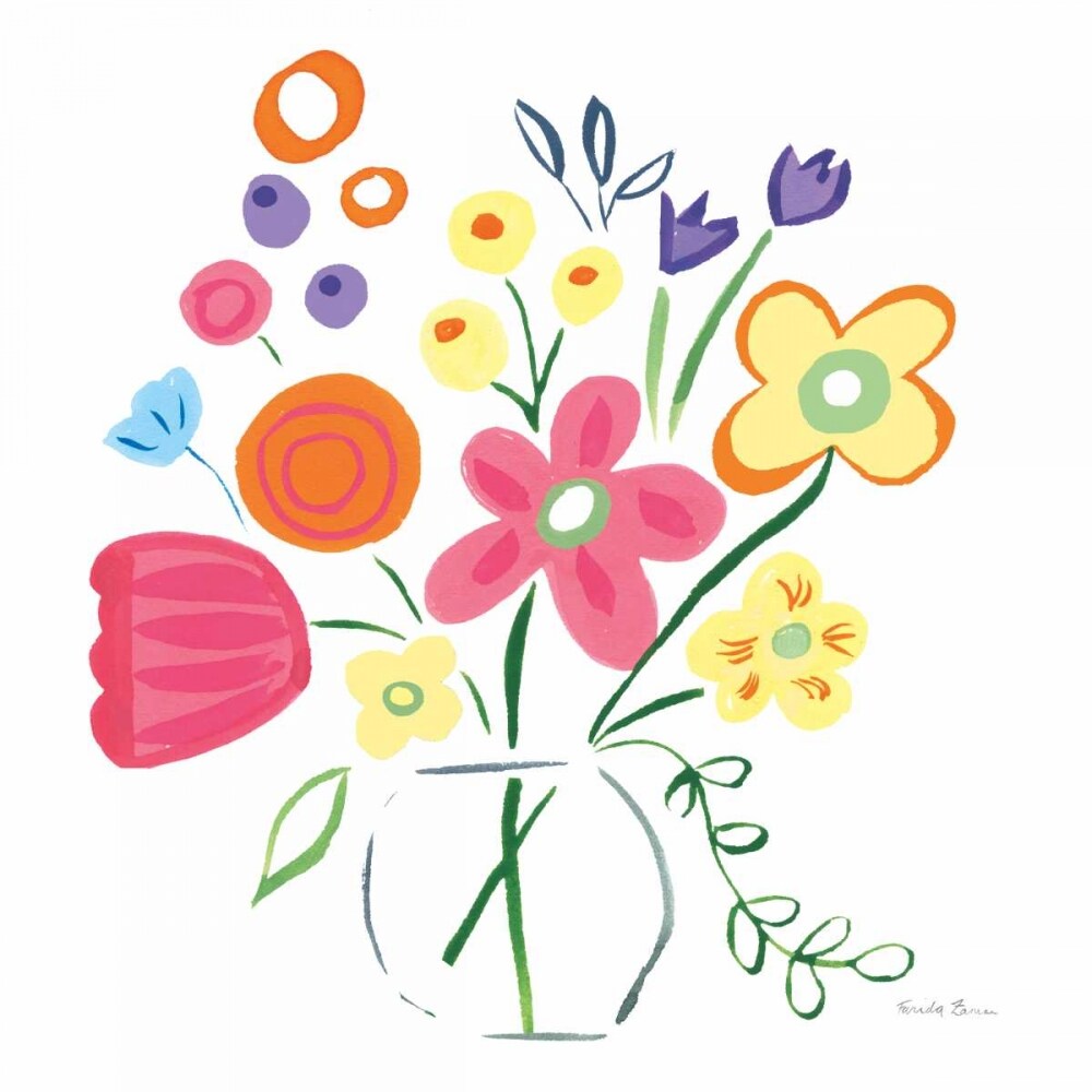 Floral Medley III Poster Print by Farida Zaman - Item # VARPDX33093HR