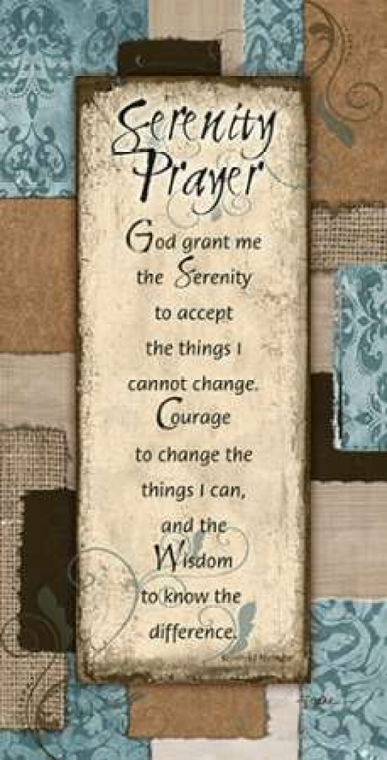 Patchwork Serenity Prayer Blue Poster Print by Diane Stimson - Item # VARPDXDSPL242B