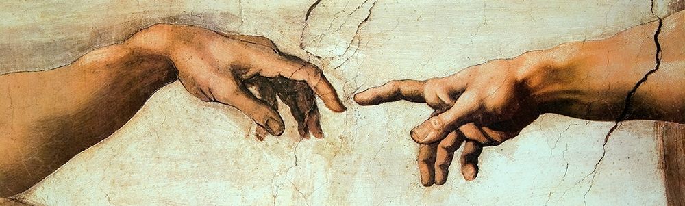 Creation Of Adam (Detail 2) Poster Print by Michelangelo Michelangelo - Item # VARPDX373538