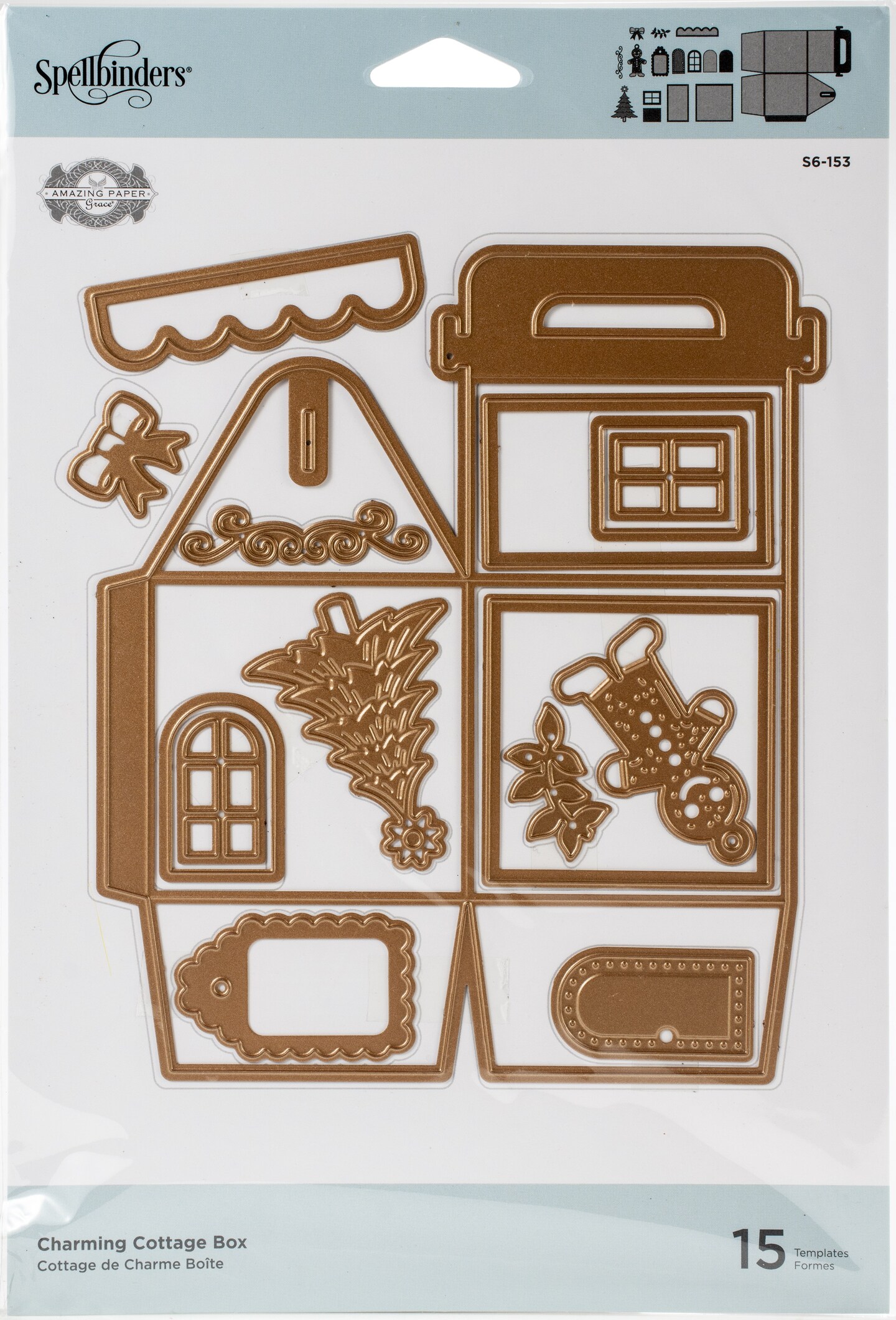 Spellbinders Shapeabilities Dies By Becca Feeken-Charming Cottage Box