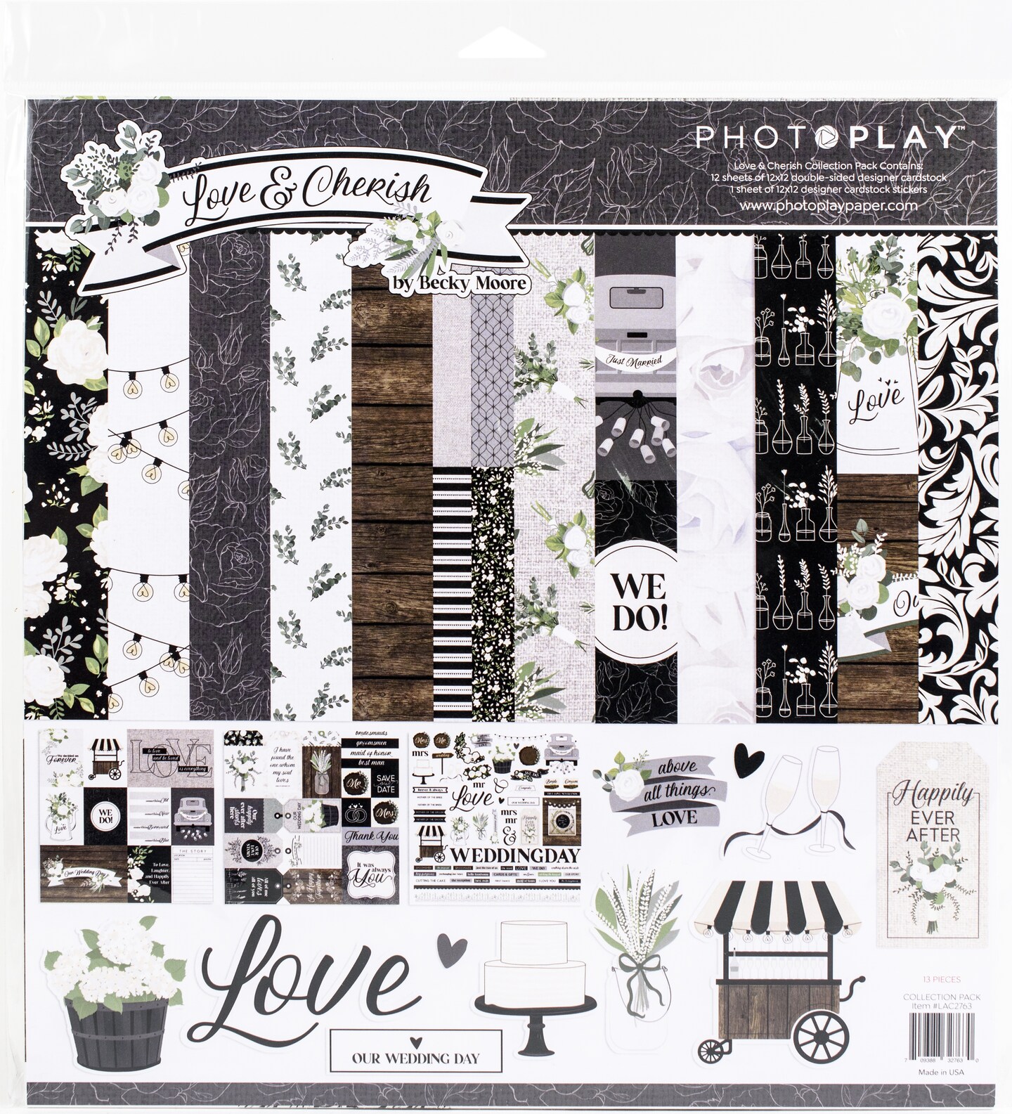 PhotoPlay - Love and Cherish Collection - 12 x 12 Cardstock