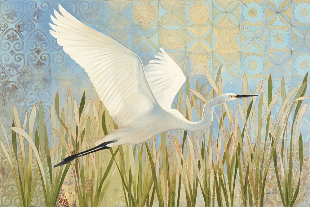 Snowy Egret in Flight v2 Poster Print by Kathrine Lovell - Item # VARPDX42466