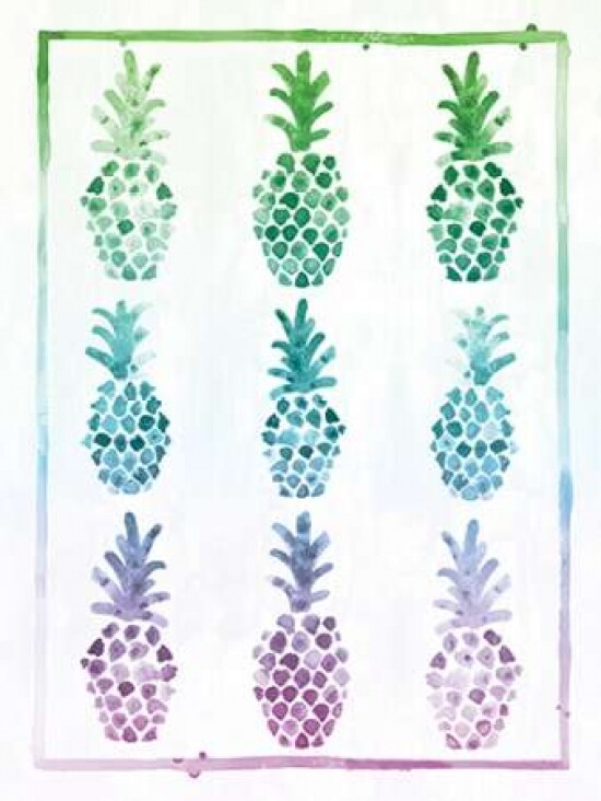 Ombre Pineapple Poster Print by Ashley Sta Teresa - Item # VARPDXSTA168