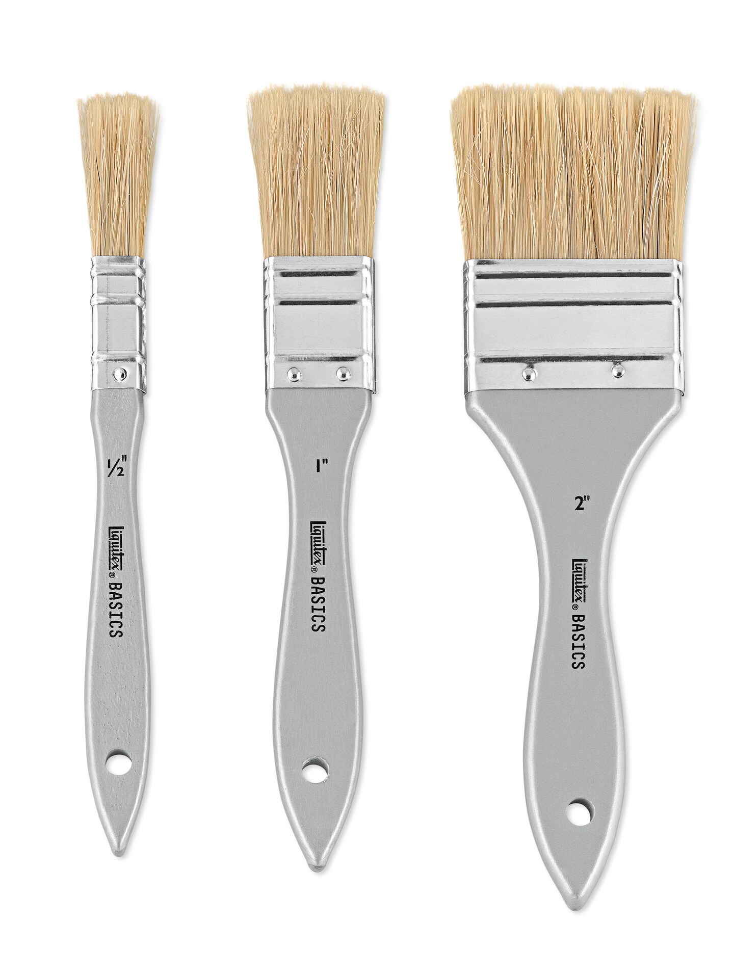Liquitex Basics Natural Hair Brush Set, 3Brush Set Michaels