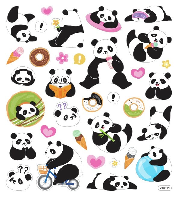 Sticker King Stickers-Playful Pandas | Michaels