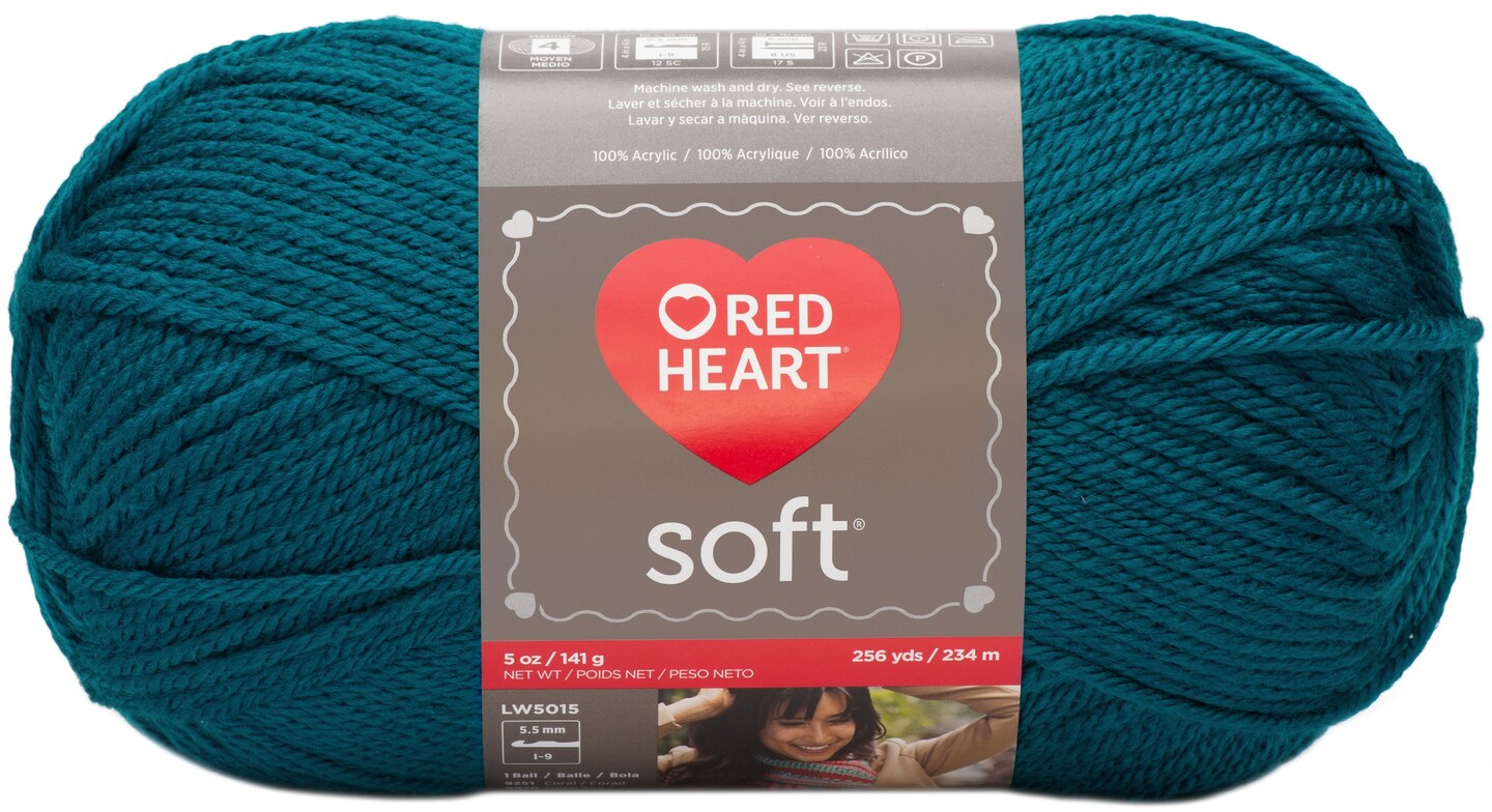 Red Heart Soft Yarn-Teal | Michaels