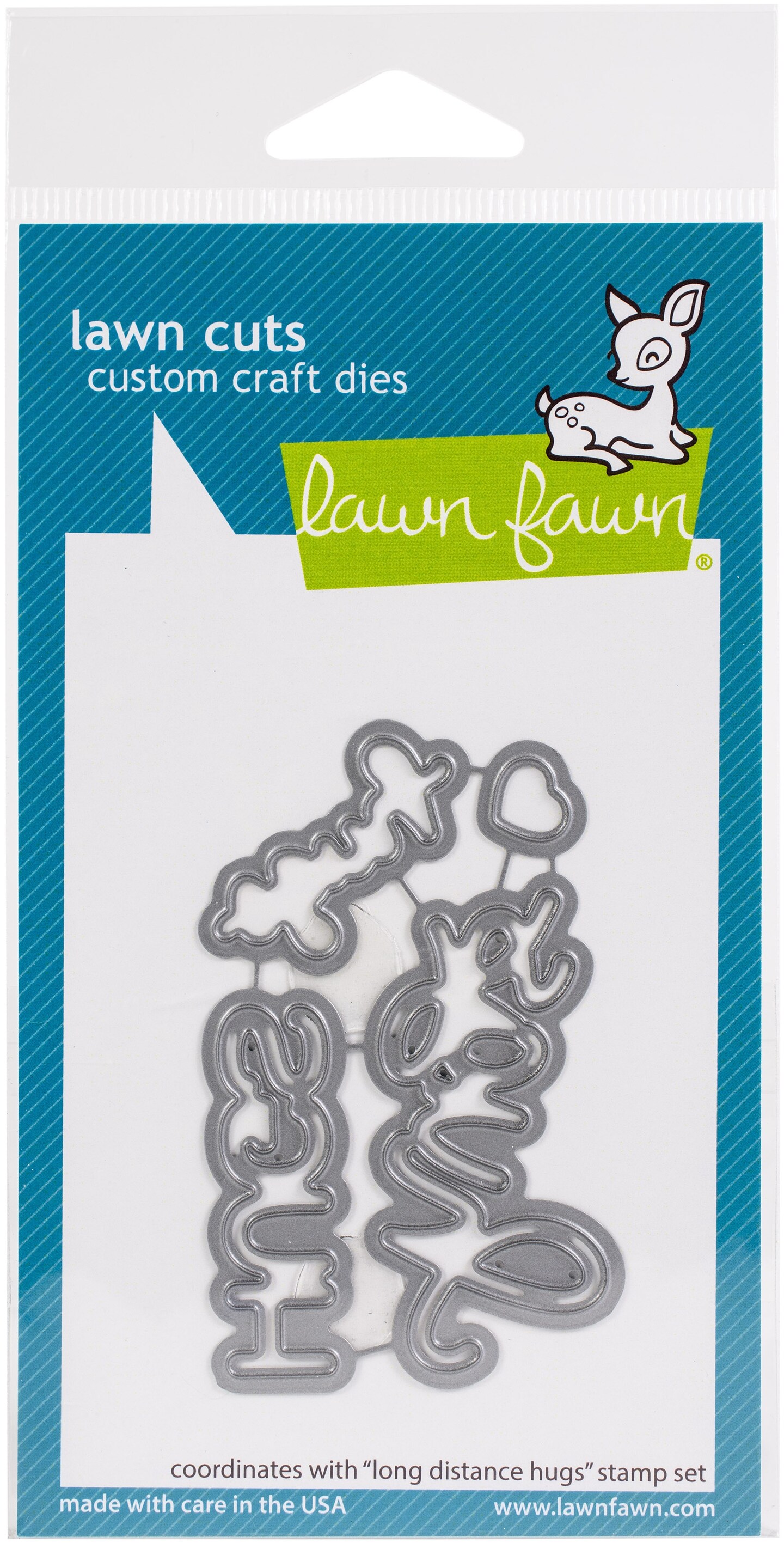 Lawn Cuts Custom Craft Die -Long Distance Hugs