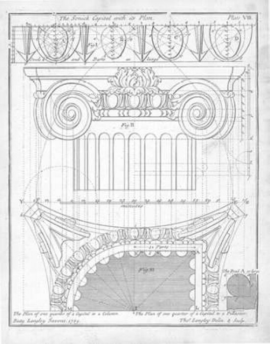 The Ionic Capital Poster Print by  Batty Langley - Item # VARPDXBL03