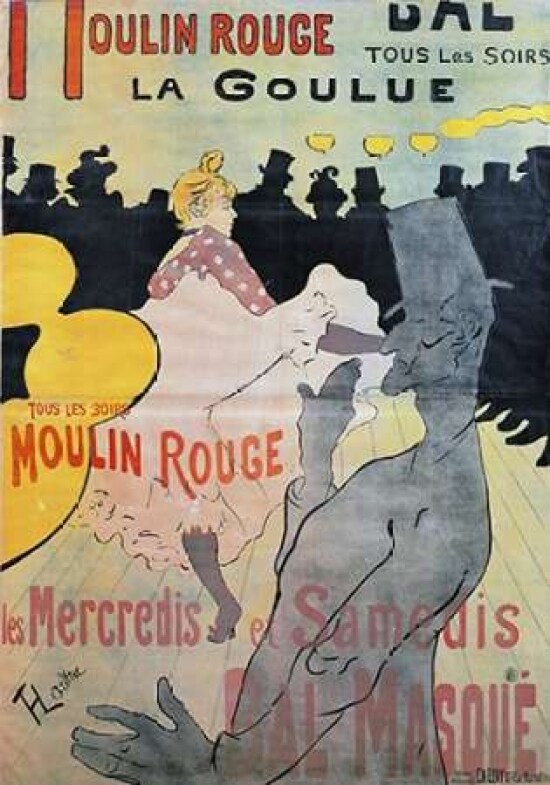 Moulin Rouge, La Goulue Poster Print by Henri Toulouse-Lautrec - Item # VARPDX265647