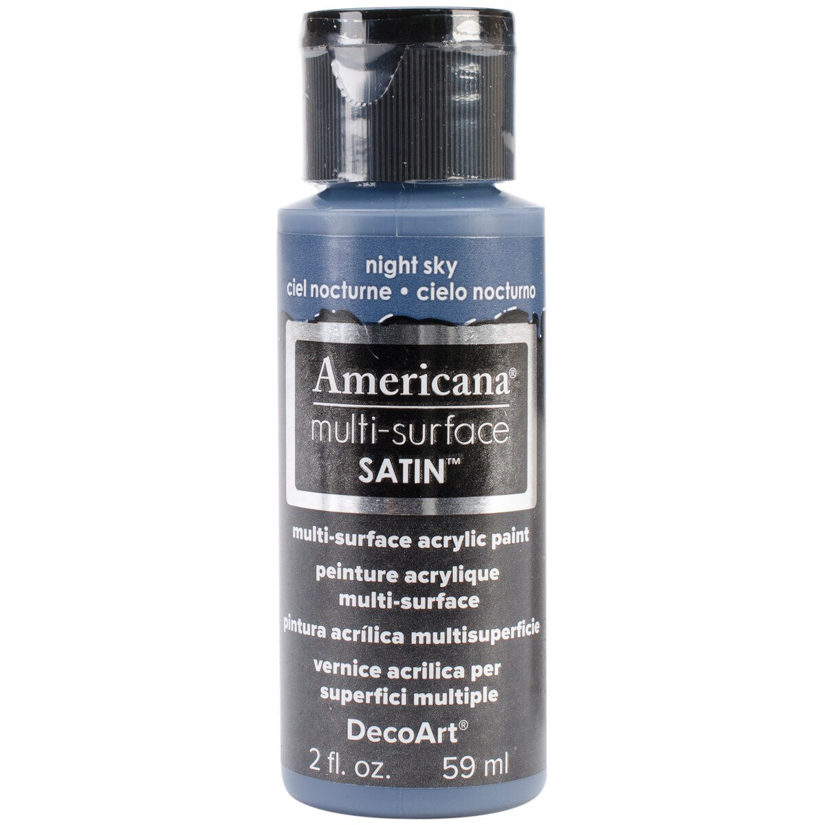 DecoArt Americana Multi-Surface Satin Acrylic Paint 2oz-Night Sky