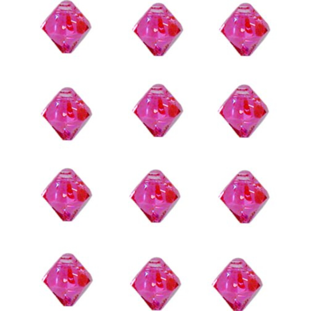 12 Rose AB Bicone Swarovski Crystal Beads 5301 6mm New | Michaels