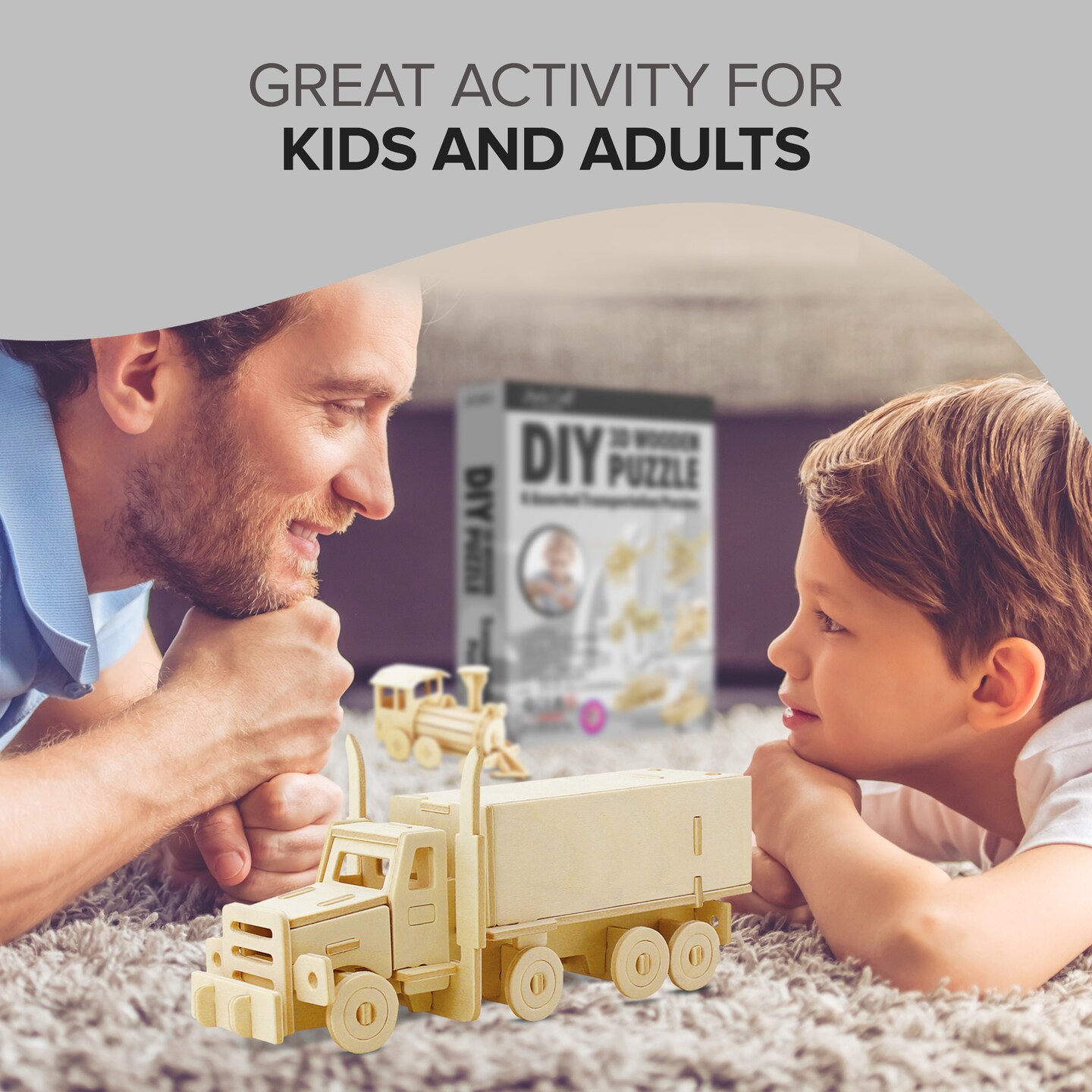 3D Classic Wooden Puzzle Bundle | Transportation