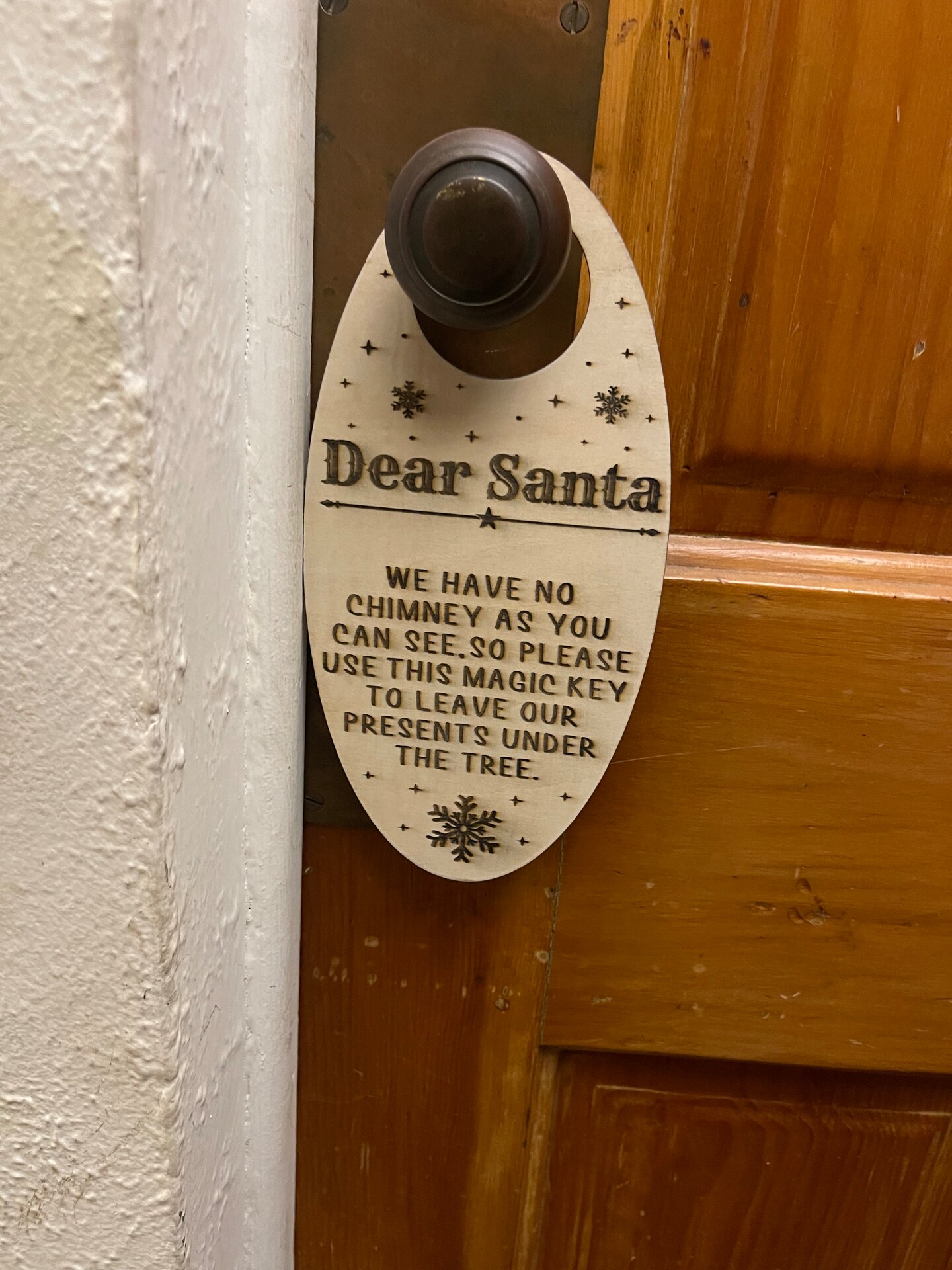 Santa's Key For House With No Chimney Ornament, Christmas Ornament