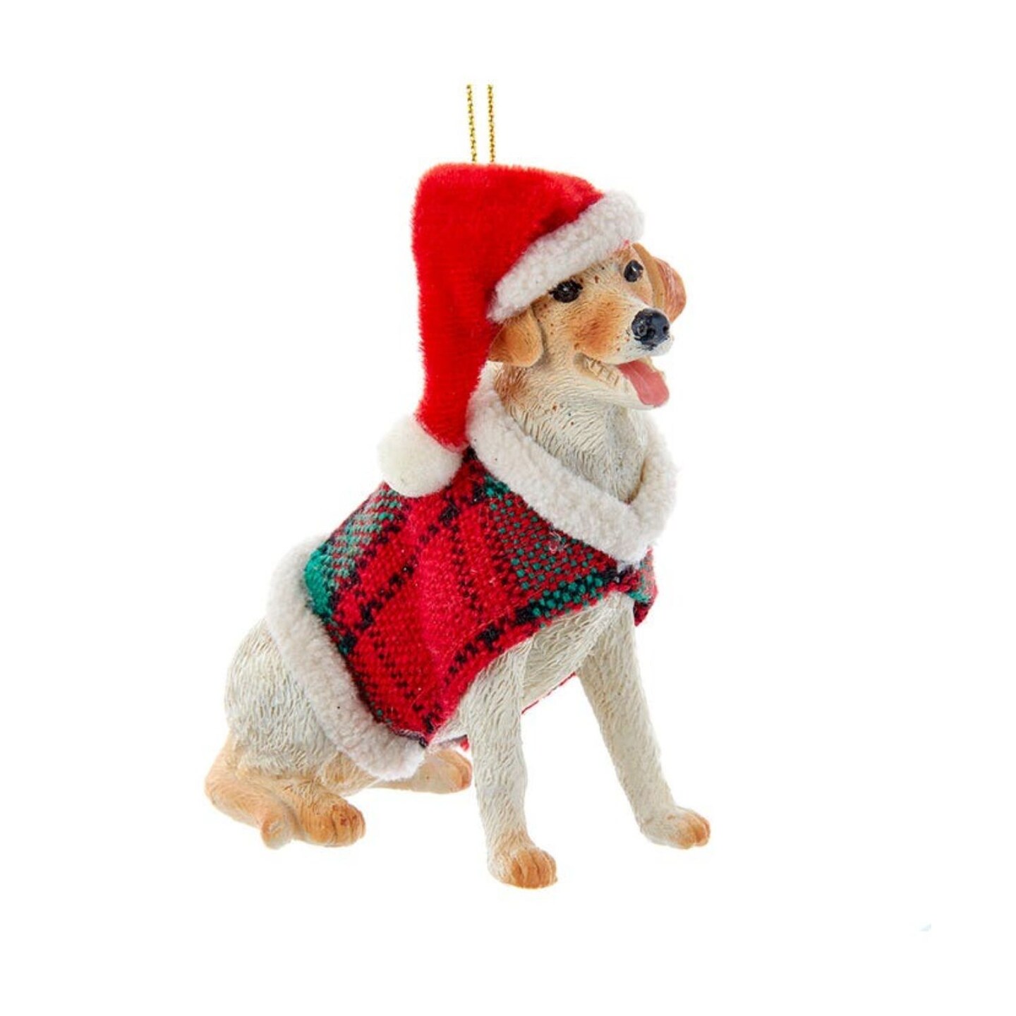 KSA Set of 6 Yellow Labrador Retriever Christmas Ornaments 3.5"