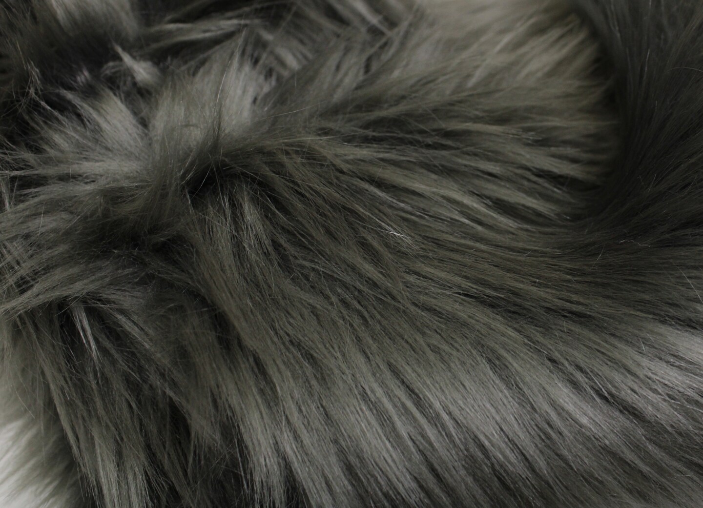 Midnight Gray Faux Fur by Trendy Luxe