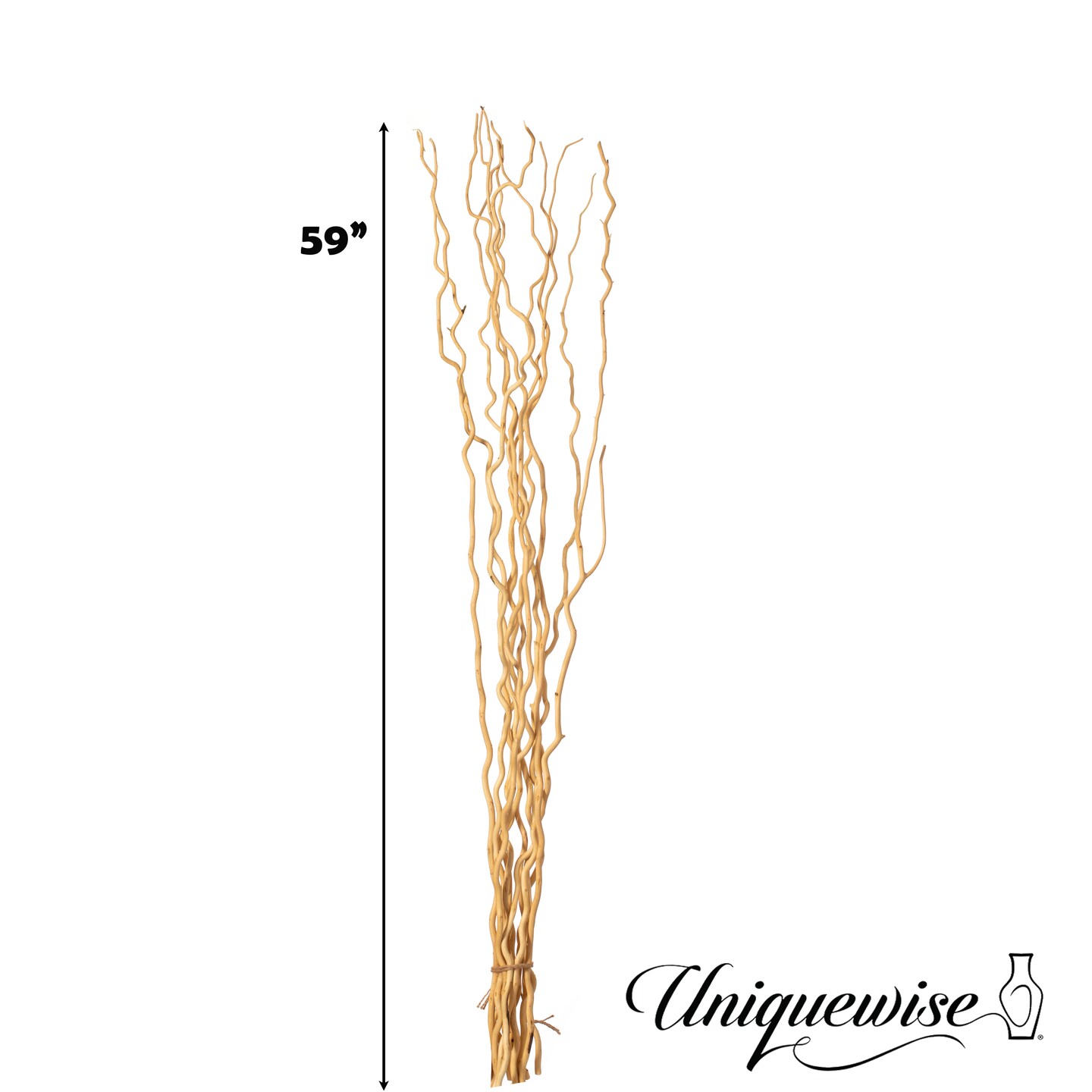 Uniquewise 12 pcs Natural Decorative Dry Branches Authentic Sticks, Home Decoration and Wedding Craft, DIY Greenery Plants Craft Vases fillers Garden Hotel Farmhouse Decor
