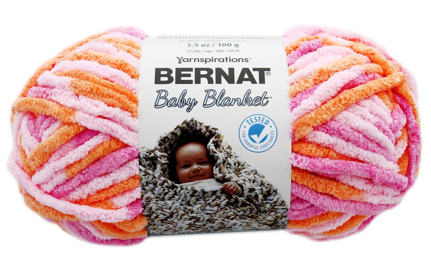 Bernat Baby Blanket Yarn Small Ball 100gm Peachy Michaels