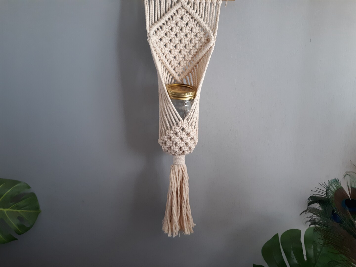 Macrame Plant Hanger, deals Farmhouse Decor, Bohemian Decoration