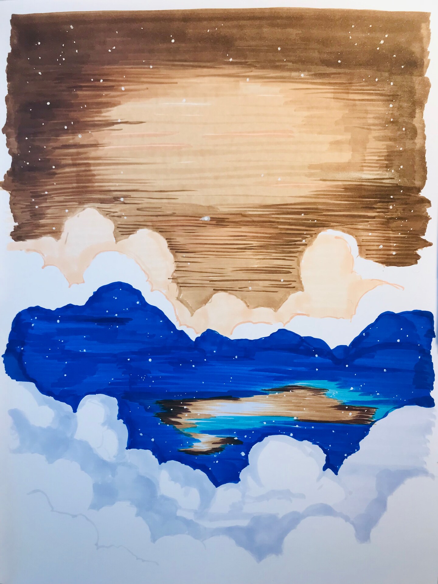 AlcoholBased Markers Ethereal Cloudscape with AdrienneHodgeArt, Part