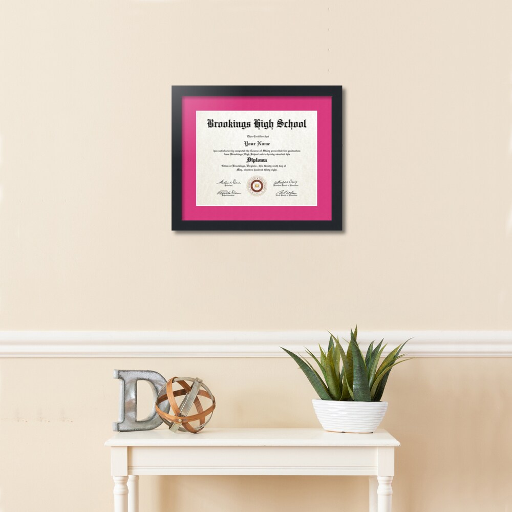 ArtToFrames Collage Photo Picture Frame with 1 - 11x14 inch Openings, Framed in Black with Over 62 Mat Color Options and Regular Glass (CSM-3926-726)