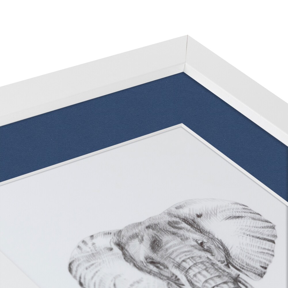 ArtToFrames Collage Photo Picture Frame with 5 - 5x7 inch Openings, Framed in White with Over 62 Mat Color Options and Plexi Glass (CSM-3966-152)