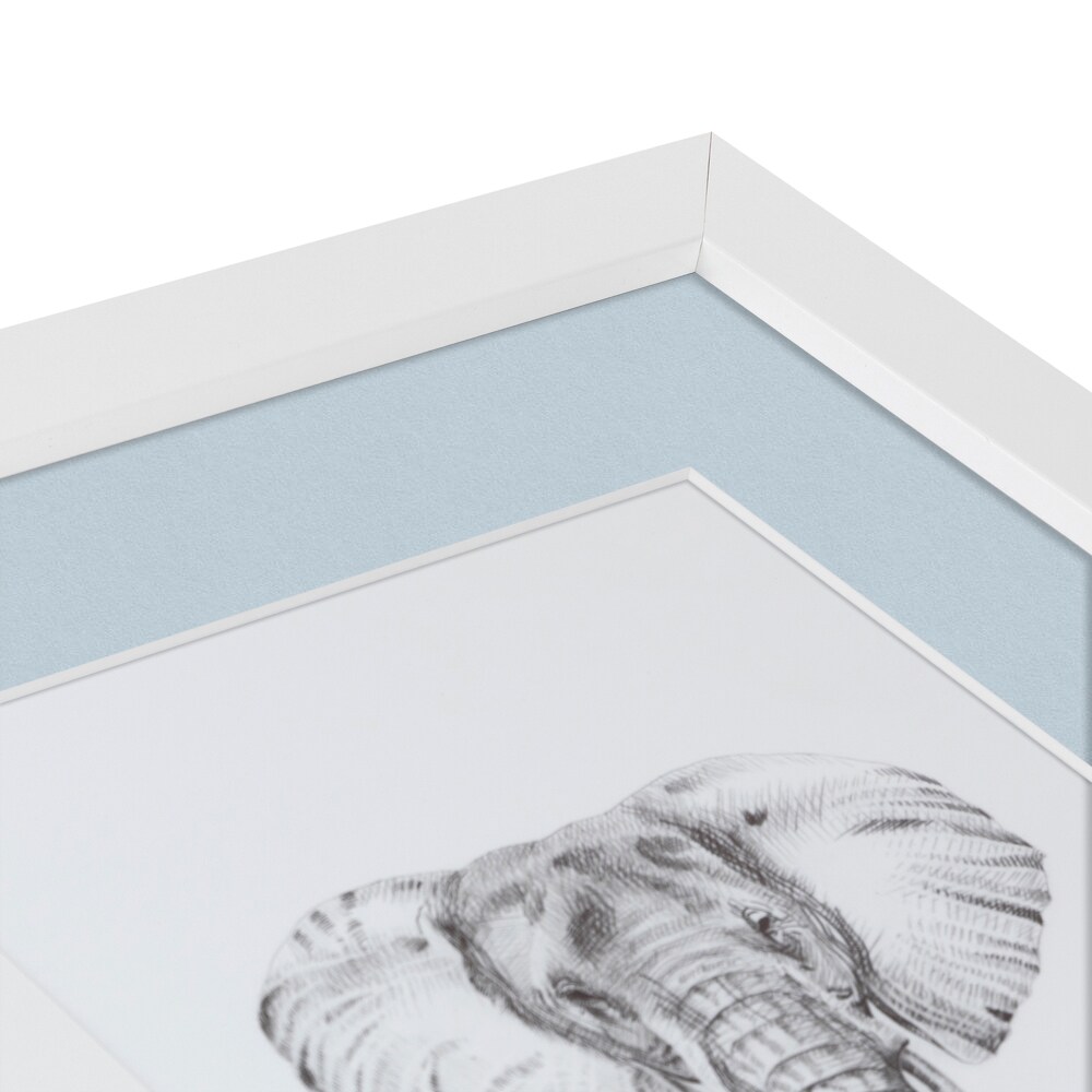 ArtToFrames Collage Photo Picture Frame with 3 - 3.5x5 inch Openings, Framed in White with Over 62 Mat Color Options and Regular Glass (CSM-3966-29)