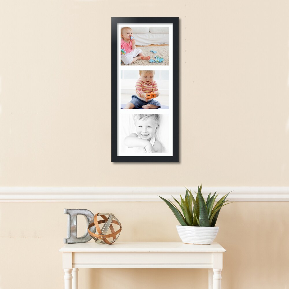 ArtToFrames Collage Photo Picture Frame with 3 - 8x10 inch Openings, Framed in Black with Over 62 Mat Color Options and Plexi Glass (CSM-3926-2156)