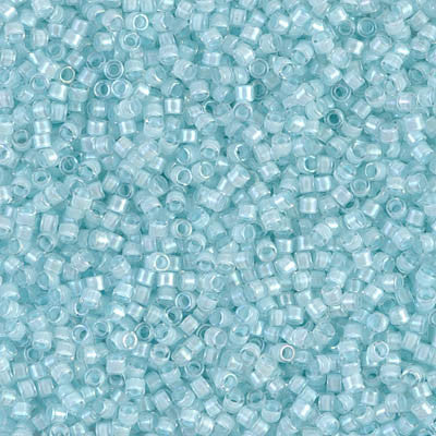 Miyuki Delica Bead 11/0 - DB0078 - Aqua Mist Lined Crystal Luster