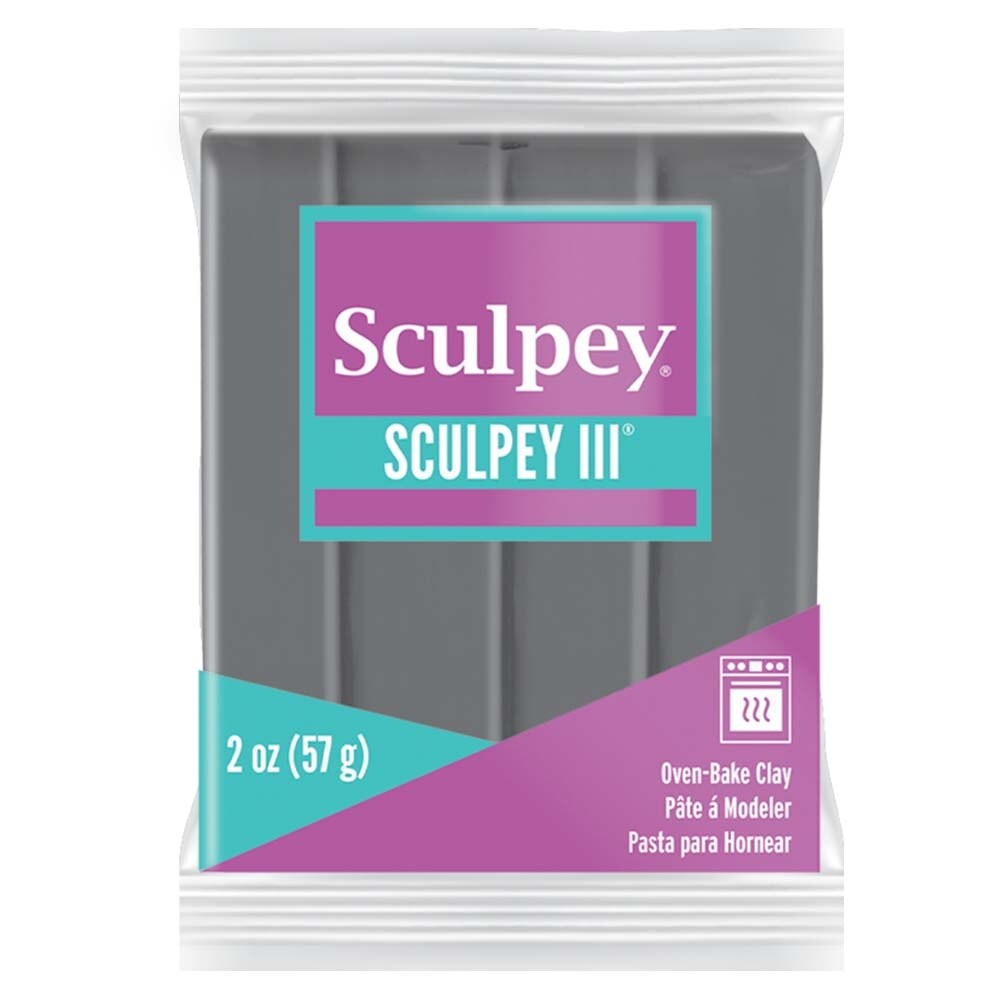 Sculpey Iii OvenBake Clay 2OzElephant Gray Michaels
