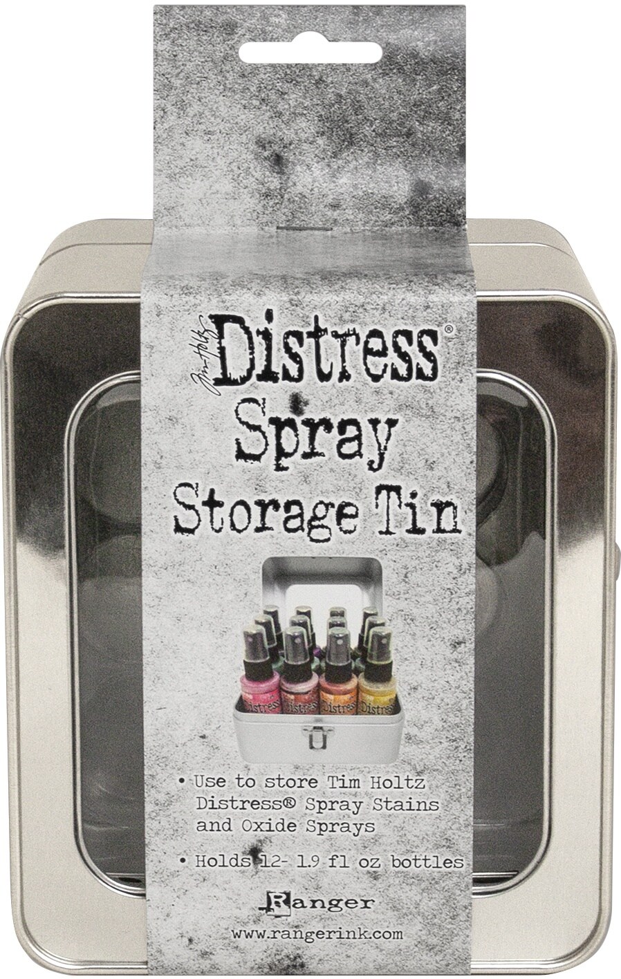 Tim Holtz Distress Oxide Spray Storage Tin-Holds 12