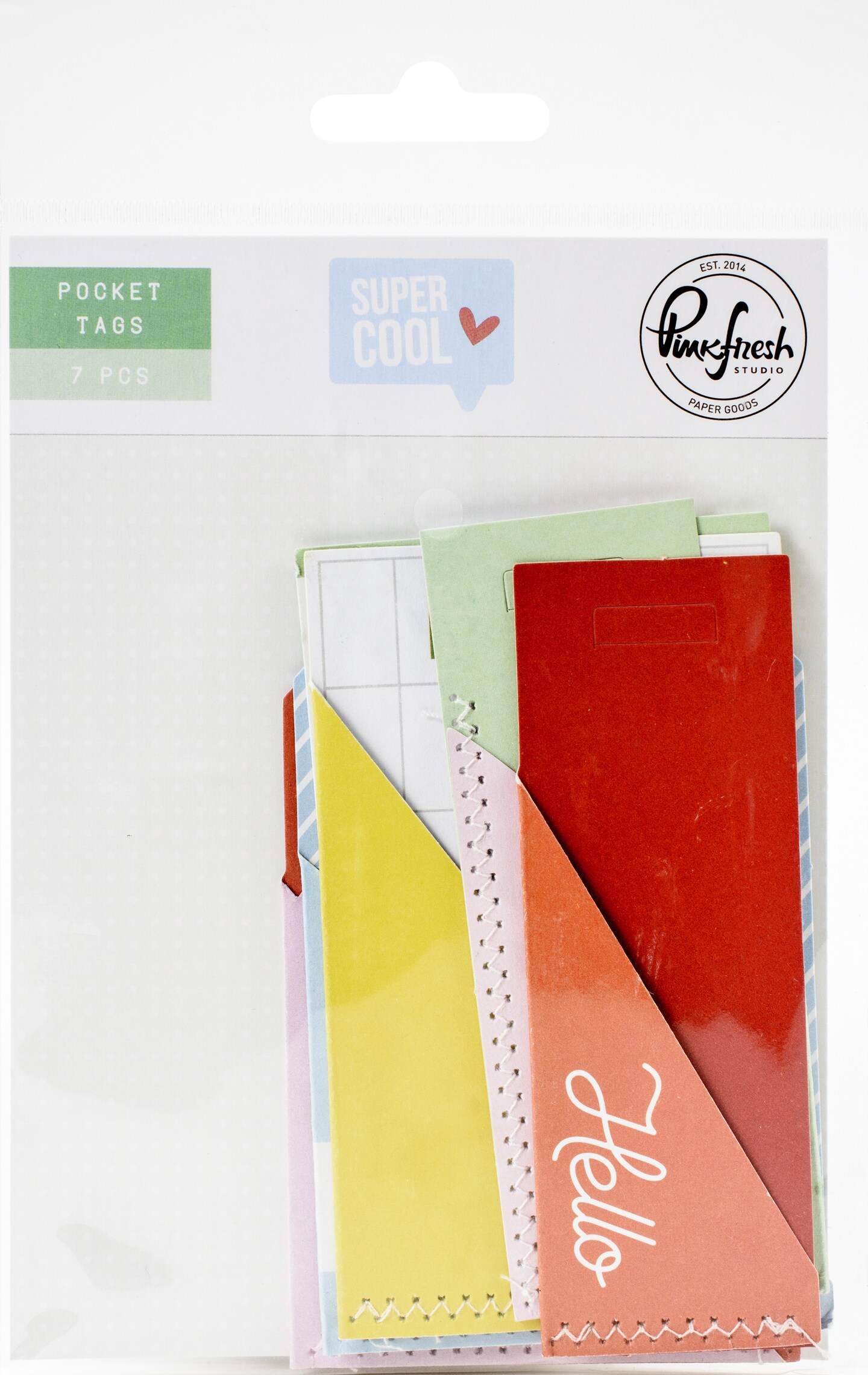 Super Cool Journaling Pockets 7/Pkg-W/Stitched Accents