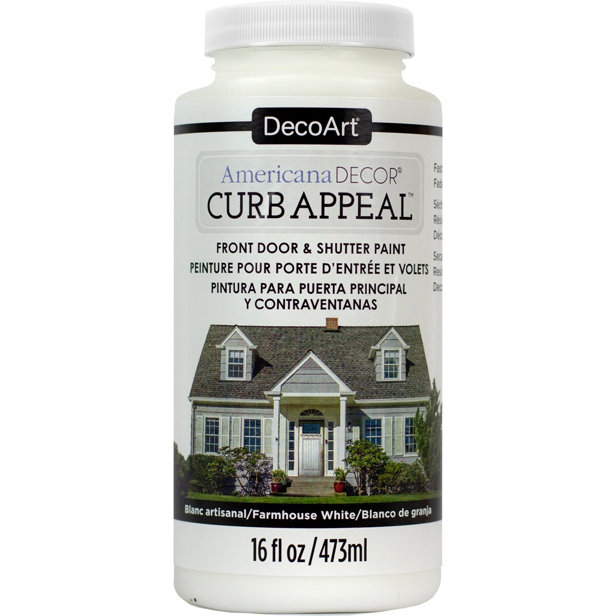 Americana Curb Appeal Paint 16Oz-Farmhouse White
