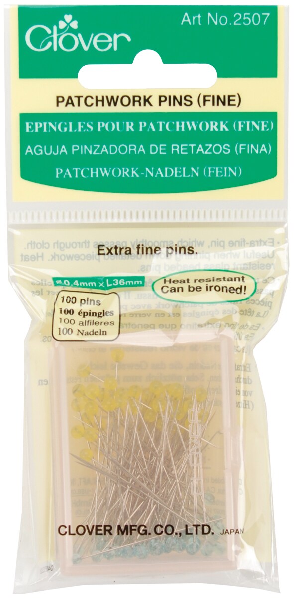 Clover Patchwork Pins Fine100/Pkg Michaels