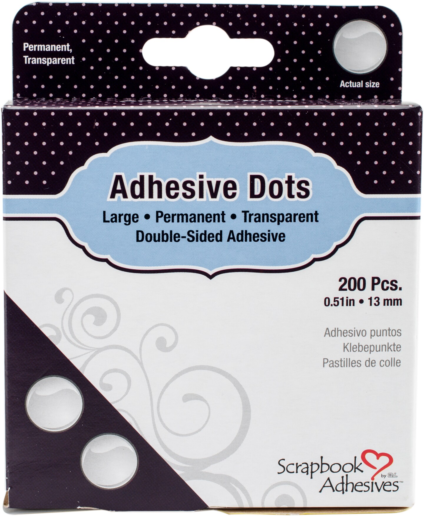 Scrapbook Adhesives Large Dots 200/PkgPermanent, .51" Michaels