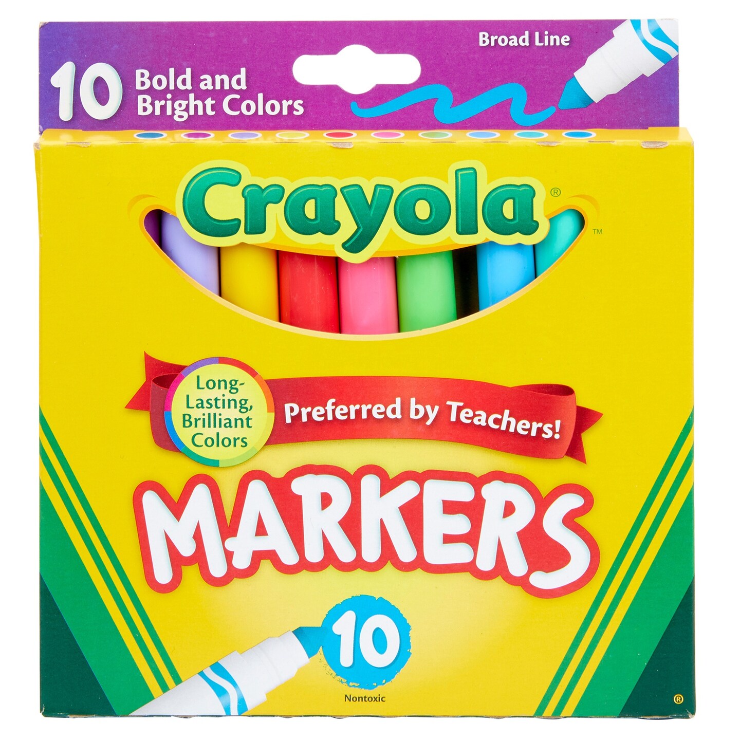 Crayola Broad Line Markers-Assorted Colors 10/Pkg