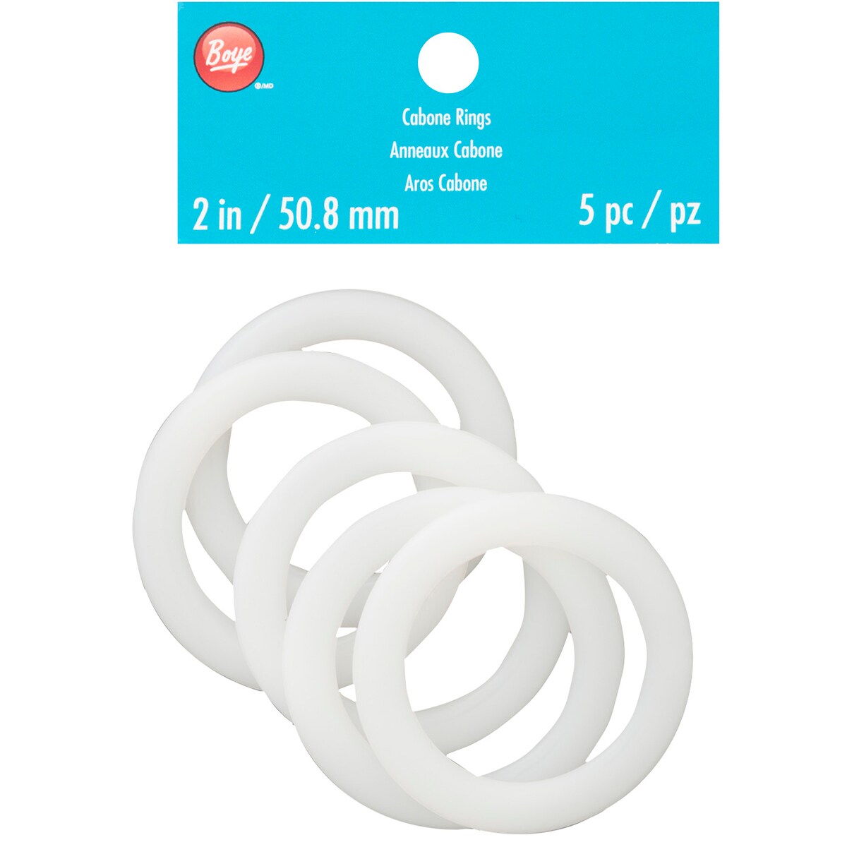 Boye Cabone Rings-2&#x22; 5/Pkg