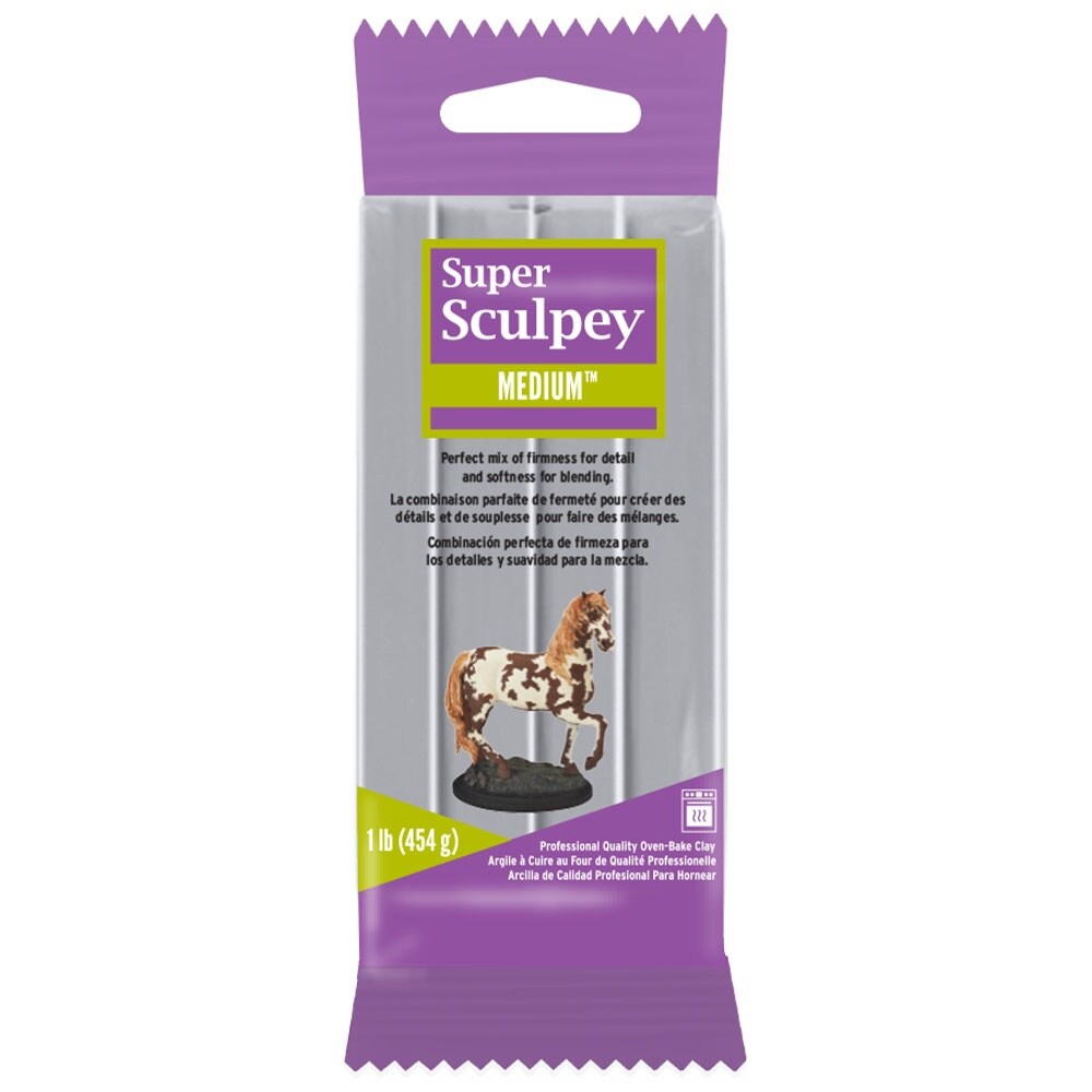 Super Sculpey Medium Blend Clay 1Lb-Gray | Michaels