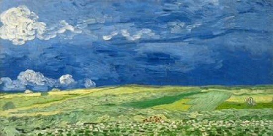 Wheatfield under thunderclouds Poster Print by Vincent Van Gogh - Item # VARPDX2VG1541