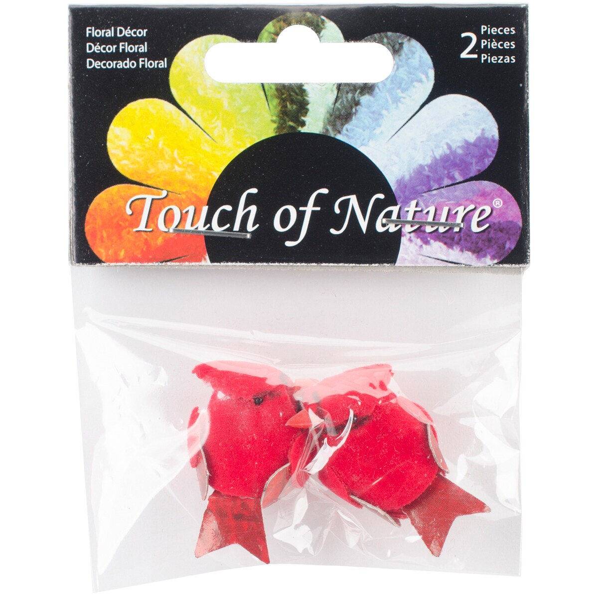 Touch Of Nature Miniature Mushroom Birds 1&#x22; 2/Pkg-Cardinals
