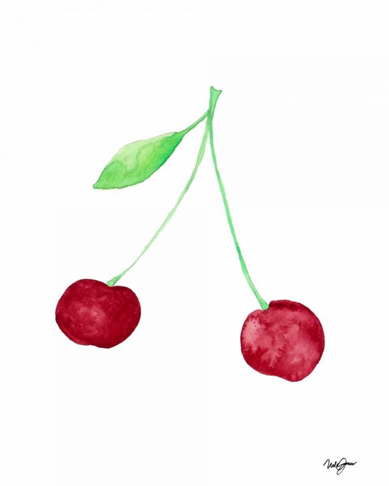 Two Cherries I Poster Print by Nola James - Item # VARPDX12121