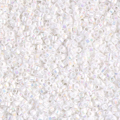 Miyuki Delica Bead 11/0 - DB0202 - White Pearl AB